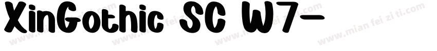 XinGothic SC W7字体转换